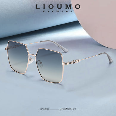 LIOUMO Gradient Sunglasses For Women Polarized Glasses Men Driving Goggle Anti-Glare UV400 Protection gafas de sol mujer