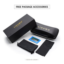 Load image into Gallery viewer, LIOUMO  Polarized Sunglasses Men Steampunk Goggles Women Round Vintage Glasses UV400 Protect zonnebril heren