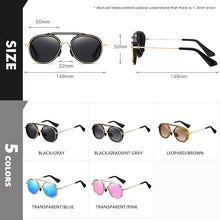 Load image into Gallery viewer, LIOUMO  Polarized Sunglasses Men Steampunk Goggles Women Round Vintage Glasses UV400 Protect zonnebril heren