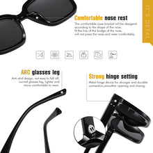 Load image into Gallery viewer, LIOUMO Oversize Sunglasses Women Polarized Travelling Ladies Men Eyewear Square Design UV400 Anti-Glare gafas de sol