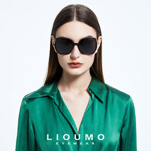 Load image into Gallery viewer, LIOUMO Oversized Sunglasses Polarized Women Brand Designer Gradient Sun Glasses Travel Goggle Anti-Glare zonnebril dames