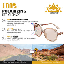 Load image into Gallery viewer, LIOUMO Oversized Sunglasses Women 2023 Chameleon Sun Glasses Female Polarized Photochromic Eyewear UV400 zonnebril dames