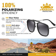 Load image into Gallery viewer, LIOUMO Oversized Sunglasses Women Polarized Driving Glasses Men Square Gradient Eyewear Unisex lunette de soleil femme