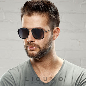 LIOUMO Oversized Sunglasses Women Polarized Driving Glasses Men Square Gradient Eyewear Unisex lunette de soleil femme