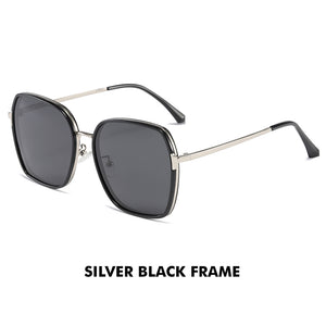 LIOUMO Occhiali da sole oversize da donna polarizzati Desige occhiali da sole con montatura grande da uomo tonalità trendy unisex UV400 gafas sol 