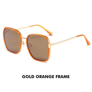 LIOUMO Occhiali da sole oversize da donna polarizzati Desige occhiali da sole con montatura grande da uomo tonalità trendy unisex UV400 gafas sol 