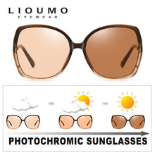 Load image into Gallery viewer, LIOUMO Oversized Sunglasses Women Polarized Photochromic Glasses Classic Shopping Eyewear Trendy Shades zonnebril dames