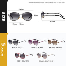 Load image into Gallery viewer, LIOUMO Polarized Sunglasses Women Elegant Glasses Female Shopping Travel Anti-Glare Eyewear Diamond gafas de sol mujer