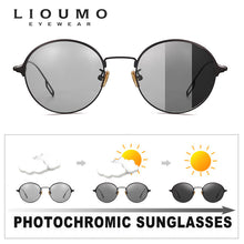 Load image into Gallery viewer, LIOUMO Round Sunglasses For Women Polarized Driving Sun Glasses Men Photochromic Goggles Vintage  lentes de sol hombre