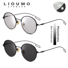 Load image into Gallery viewer, LIOUMO Round Sunglasses For Women Polarized Driving Sun Glasses Men Photochromic Goggles Vintage  lentes de sol hombre