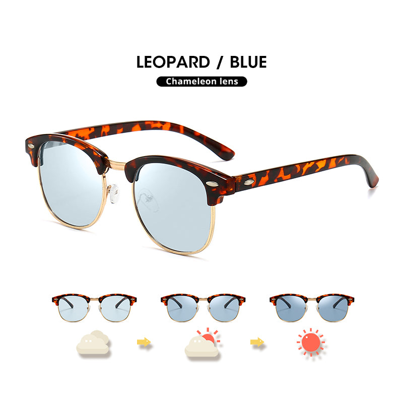 LIOUMO Round Sunglasses For Women Polarized Photochromic Goggles Men Driving Glasses Trend Shades Eyewear gafas de sol