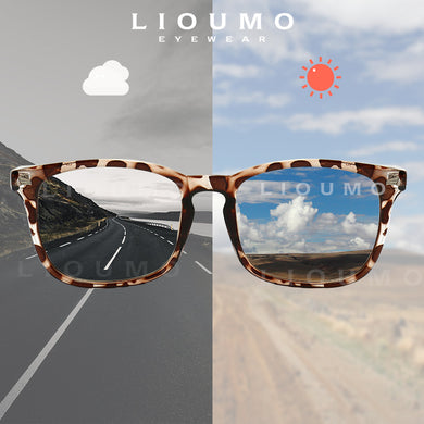 LIOUMO Square Sunglasses For Women Men Photochromic Glasses Polarized Driving Sun Glasses Trendy Shades UV400 zonnebril