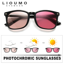 Load image into Gallery viewer, LIOUMO Square Sunglasses For Women Men Photochromic Glasses Polarized Driving Sun Glasses Trendy Shades UV400 zonnebril