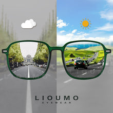 Load image into Gallery viewer, LIOUMO Sunglasses For Women Photochromic Eyewear Men&#39;s Polarized Driving Glasses Unisex Trendy Chameleon Lens zonnebril