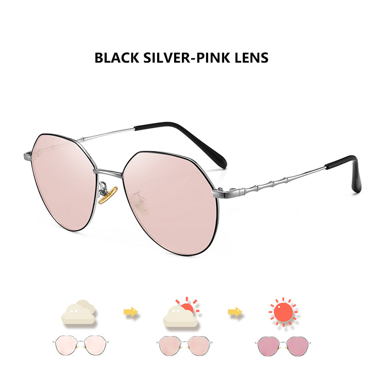 LIOUMO Sunglasses For Women Photochromic Polarized Sun Glasses Driving Men Goggle Chameleon UV400 lentes de sol hombre