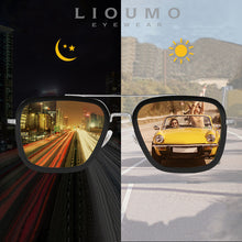 Load image into Gallery viewer, LIOUMO Tony Stark Sunglasses For Men Women Photochromic Glasses Steampunk Polarized Goggles  gafas de sol