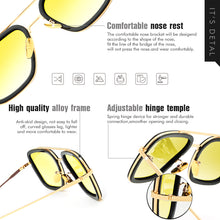 Load image into Gallery viewer, LIOUMO Tony Stark Sunglasses For Men Women Photochromic Glasses Steampunk Polarized Goggles  gafas de sol