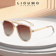 Load image into Gallery viewer, LIOUMO Women Sunglasses For Men Polarized Glasses Anti-Glare Driving Goggles Trendy Shades Tea Gradient lentes sol mujer