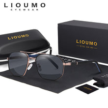 Load image into Gallery viewer, LIOUMO  Polarized Sunglasses Men Women Brand Designer Pilot Sun Glasses Vintage Anti-Glare Driving Goggles Gradient