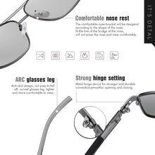 Load image into Gallery viewer, LIOUMO  Square Sunglasses For Men Polarized Sunglasses Women Classic Photochromic Glasses Intelligent Discoloration