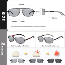 Load image into Gallery viewer, LIOUMO  Square Sunglasses For Men Polarized Sunglasses Women Classic Photochromic Glasses Intelligent Discoloration