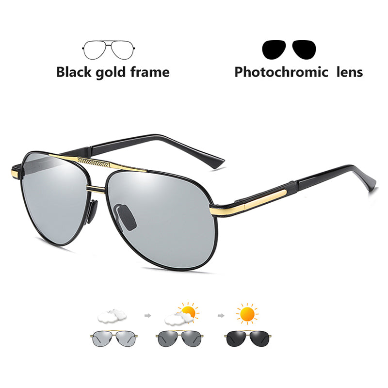 LIOUMO  Sunglasses For Men Polarized Photochromic Sun Glasses Chameleon Driving Goggles Women gafas de sol hombre