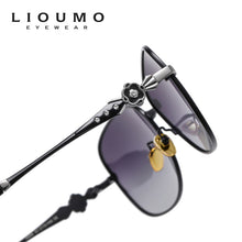 Load image into Gallery viewer, LIOUMO  Diamond Metal Frame Square Sunglasses For Women Polarized Glasses Travel Ladies Eyewear Gradient Shades