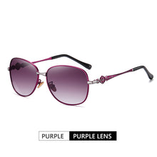 Load image into Gallery viewer, LIOUMO  Diamond Metal Frame Square Sunglasses For Women Polarized Glasses Travel Ladies Eyewear Gradient Shades