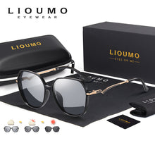 Load image into Gallery viewer, LIOUMO  Sunglasses Women 2023 Photochromic Sun Glasses Polarized Lady Travelling Eyewear Chameleon lunette de soleil femme