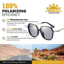 Load image into Gallery viewer, LIOUMO  Sunglasses Women 2023 Photochromic Sun Glasses Polarized Lady Travelling Eyewear Chameleon lunette de soleil femme
