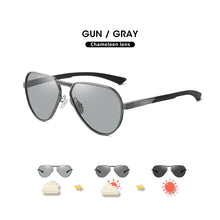 Load image into Gallery viewer, LIOUMO Aluminum Magnesium Photochromic Polarized Sunglasses Men Chameleon Driving Glasses Women Anti-Glare UV400 zonnebril