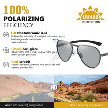 Load image into Gallery viewer, LIOUMO Aluminum Magnesium Photochromic Polarized Sunglasses Men Chameleon Driving Glasses Women Anti-Glare UV400 zonnebril