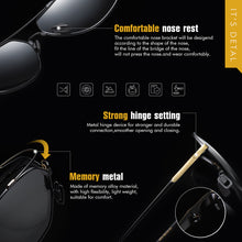 Load image into Gallery viewer, LIOUMO Design Memory Metal Glasses Men Polarized Sunglasses Women Photochromic Driving Goggles Big Frame lentes sol hombre