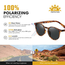 Load image into Gallery viewer, LIOUMO Round Sunglasses Polarized Women Classic Retro Sun Glasses For Men Driving Unisex Eyewear UV400 lentes de sol