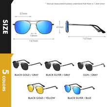 Load image into Gallery viewer, LIOUMO Square Glasses Polarized Sunglasses Men Women Metal Frame Driving Fishing Eyewear UV400 gafas de sol hombre