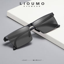 Load image into Gallery viewer, LIOUMO Trend Square Sunglasses For Men Polarized Driving Sun Glasses Woman Classic Design Blue gafas de sol hombre