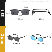Load image into Gallery viewer, LIOUMO Trend Square Sunglasses For Men Polarized Driving Sun Glasses Woman Classic Design Blue gafas de sol hombre
