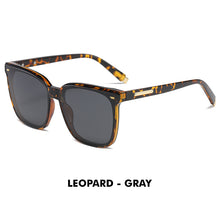 Load image into Gallery viewer, LIOUMO Oversized Sunglasses For Women Polarized Sunglasses Men Driving Goggles Leopard Frame Night Vision Eyewear gafas de sol