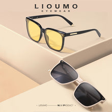 Load image into Gallery viewer, LIOUMO Oversized Sunglasses For Women Polarized Sunglasses Men Driving Goggles Leopard Frame Night Vision Eyewear gafas de sol