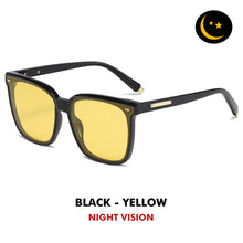 Load image into Gallery viewer, LIOUMO Oversized Sunglasses For Women Polarized Sunglasses Men Driving Goggles Leopard Frame Night Vision Eyewear gafas de sol