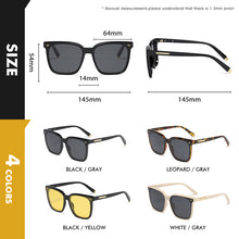 Load image into Gallery viewer, LIOUMO Oversized Sunglasses For Women Polarized Sunglasses Men Driving Goggles Leopard Frame Night Vision Eyewear gafas de sol