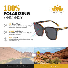 Load image into Gallery viewer, LIOUMO Oversized Sunglasses For Women Polarized Sunglasses Men Driving Goggles Leopard Frame Night Vision Eyewear gafas de sol