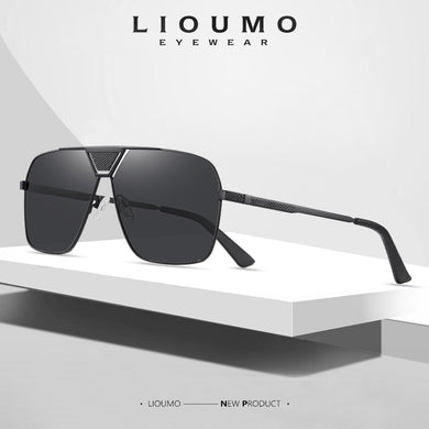 LIOUMO Oversized Sunglasses Men Polarized Driving Glasses Women Classic Design Unisex Goggles Anti-Glare gafas de sol