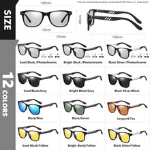Load image into Gallery viewer, LIOUMO Photochromic Polarized Sunglasses Men Aluminum Magnesium Frame Square Women Glasses UV400 Night Vision Driving Goggles