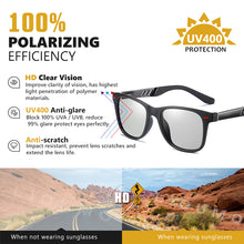 Load image into Gallery viewer, LIOUMO Photochromic Polarized Sunglasses Men Aluminum Magnesium Frame Square Women Glasses UV400 Night Vision Driving Goggles