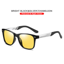 Load image into Gallery viewer, LIOUMO Photochromic Polarized Sunglasses Men Aluminum Magnesium Frame Square Women Glasses UV400 Night Vision Driving Goggles