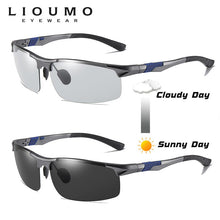Load image into Gallery viewer, LIOUMO Pochromic Sun Glasses Polarized Men Aluminum Magnesium Frame Sport Driving Sunglasses Change Color gafas de sol hombre