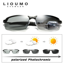 Load image into Gallery viewer, LIOUMO Photochromic Sunglasses For Men Polarized Sun Glasses Women Classic Square Goggle Intelligent Change Color gafas de sol