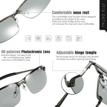 Load image into Gallery viewer, LIOUMO Photochromic Sunglasses For Men Polarized Sun Glasses Women Classic Square Goggle Intelligent Change Color gafas de sol