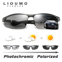 Load image into Gallery viewer, LIOUMO Photochromic Sunglasses Men Polarized Chameleon Glasses Male Change Color Sun Glasses Day Night Vision Driving Eyewear
